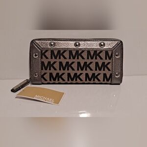 DELANCY ZA CONTINENTAL WALLET // GUNMETAL